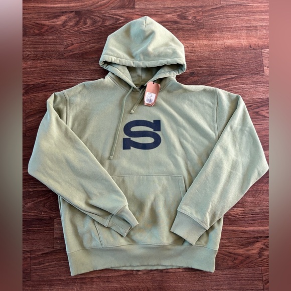 Stussy Letterman Hoodie Moss Green 
L Unisex NWT - Picture 3 of 9